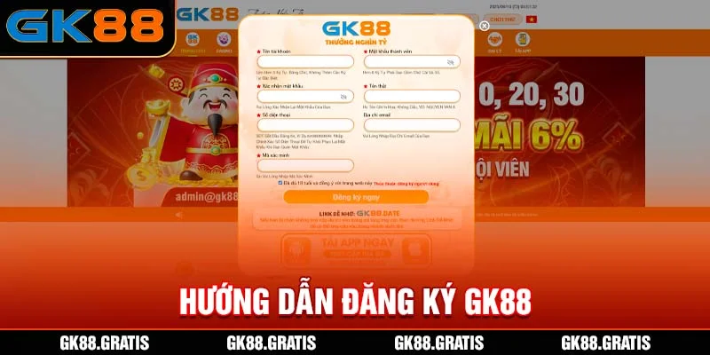 Hướng Dẫn Đăng Ký GK88