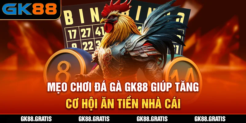 Mẹo chơi đá gà GK88 giúp tăng cơ hội ăn tiền nhà cái